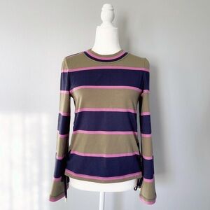 Tory Burch Green and Black Bell‎ Sleeve Sweatshirt size xs